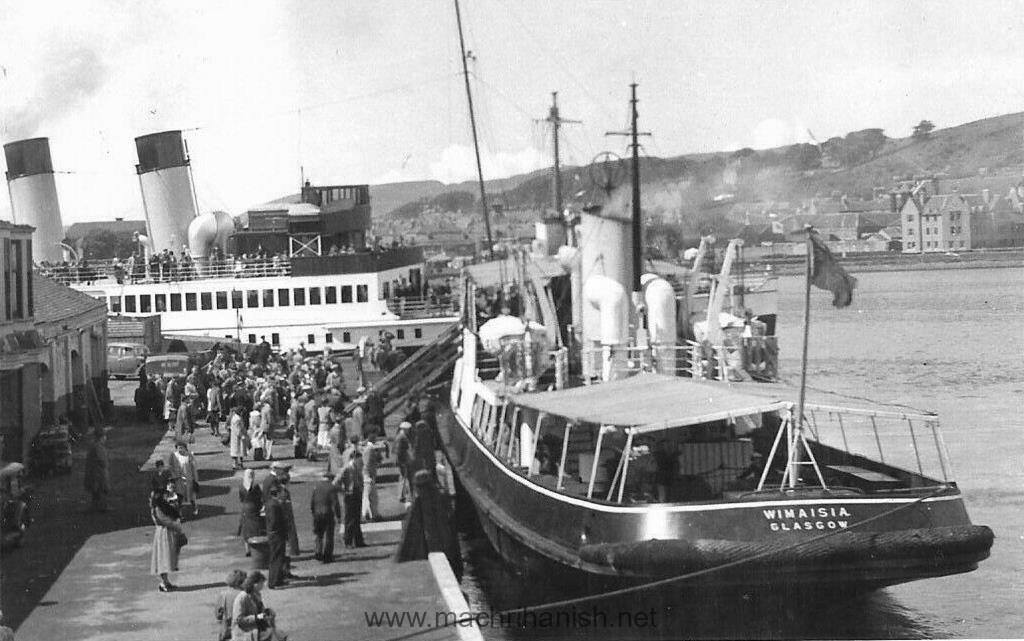 TS Duchess of Montrose and The Wimaisia at Campbeltown, 1948