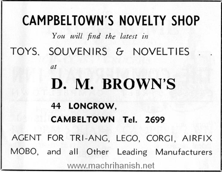 from an old Campbeltown Burough Guide - 1960's