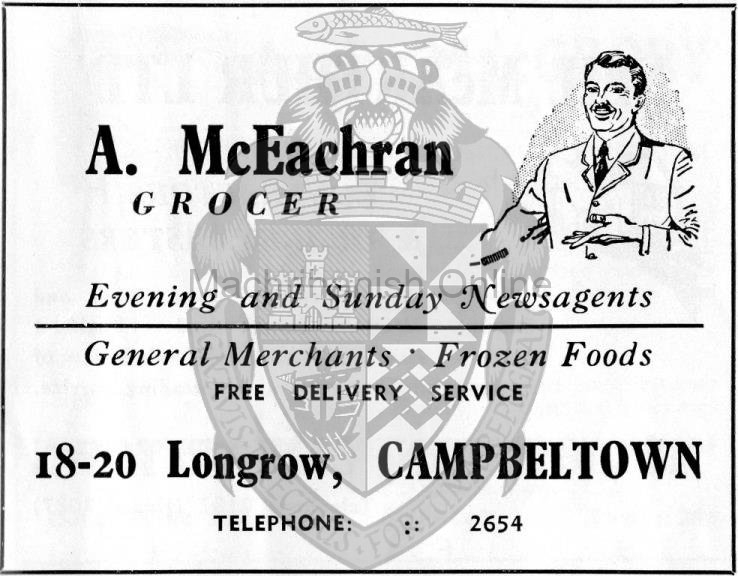 from an old Campbeltown Burough Guide - 1960's