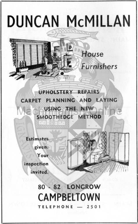 from an old Campbeltown Burough Guide - 1960's