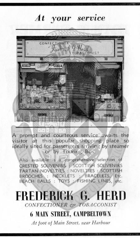 from an old Campbeltown Burough Guide - 1960's