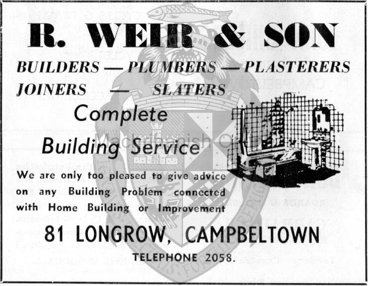 from an old Campbeltown Burough Guide - 1960's