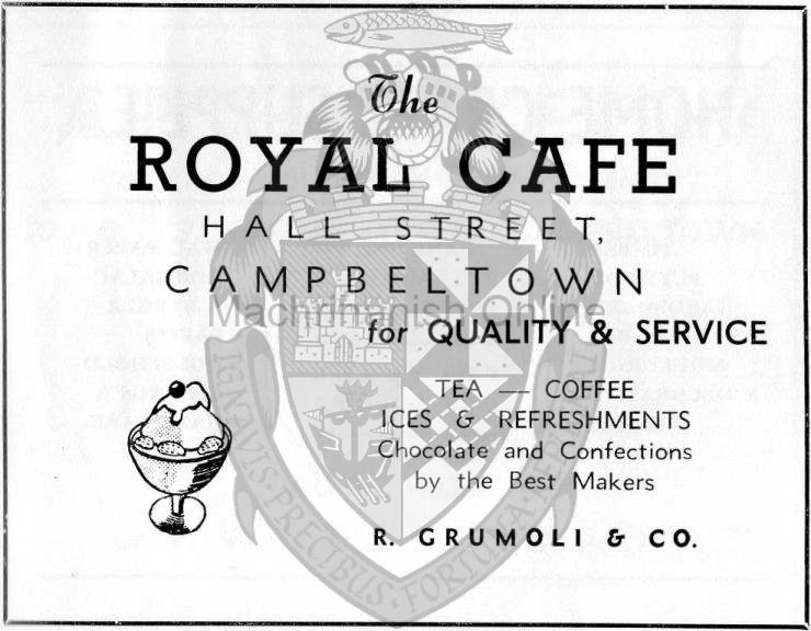 from an old Campbeltown Burough Guide - 1960's