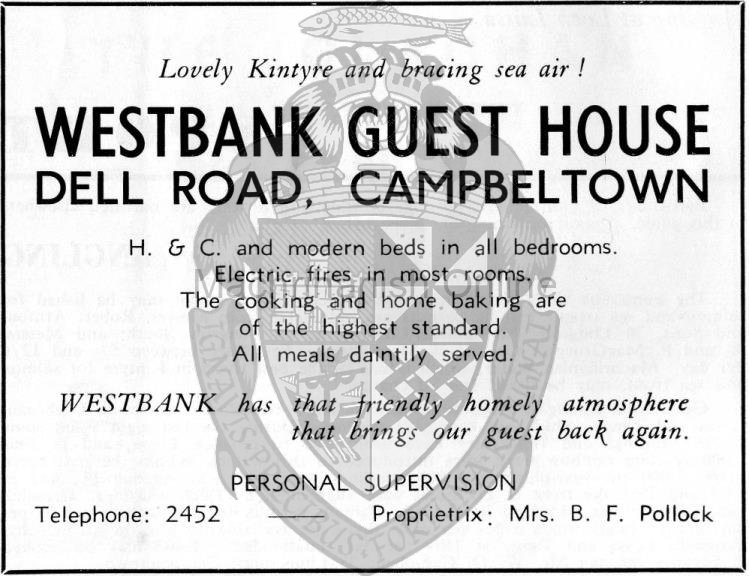from an old Campbeltown Burough Guide - 1960's