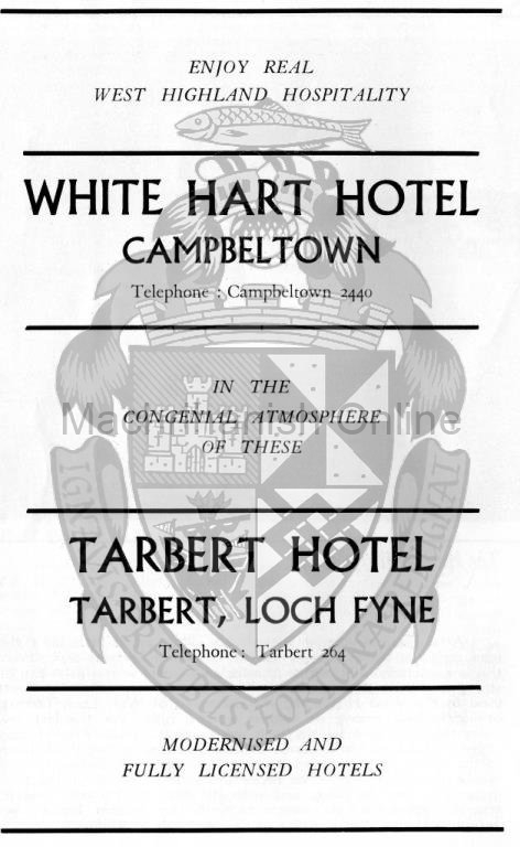 from an old Campbeltown Burough Guide - 1960's