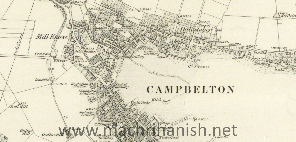 1800's Map of Campbeltown