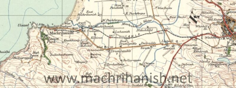 1926 Map Machrihanish - Campbeltown