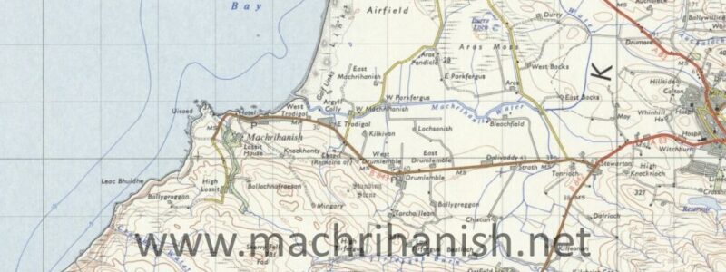 1955 Map Machrihanish - Campbeltown