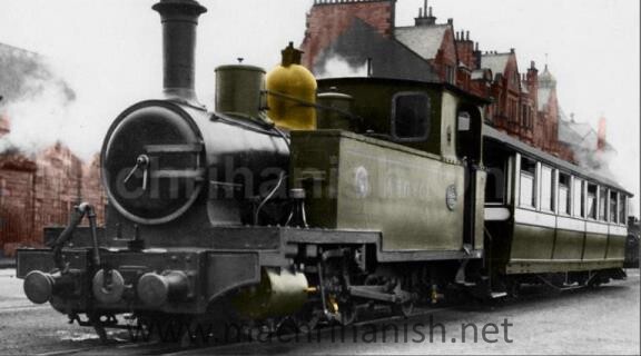 Colourised Argyll of the Campbeltown and Machrihanish Light Railway Company - Built by Andrew Barclay in 1906